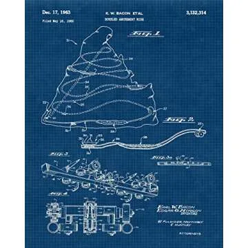 Vintage Amusement Park Rides Patent Prints for Home Decor