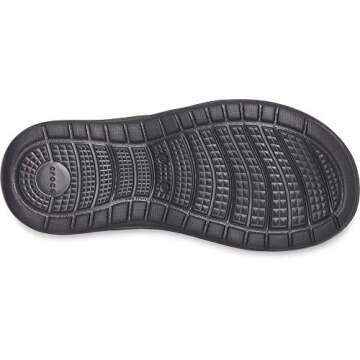 Comfortable Black Crocs Reviva Flip Flops for Women