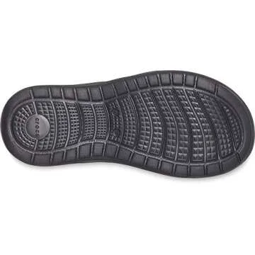 Comfortable Black Crocs Reviva Flip Flops for Women