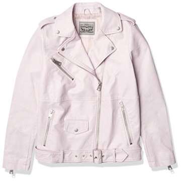 Levi's Women's Oversized Faux Leather Belted Motorcycle Jacket (Standard & Plus Sizes)