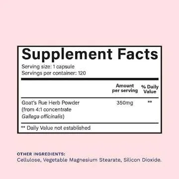 Goat's Rue Lactation Supplement for Milk Supply Increase