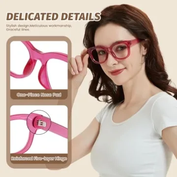 JiSoo Oversized Reading Glasses Stylish Designer Readers