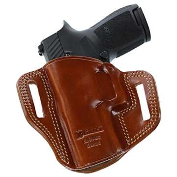 Galco Gunleather CM212 Combat Master Belt Holster for 1911 - Premium Steerhide Construction, Right-H...