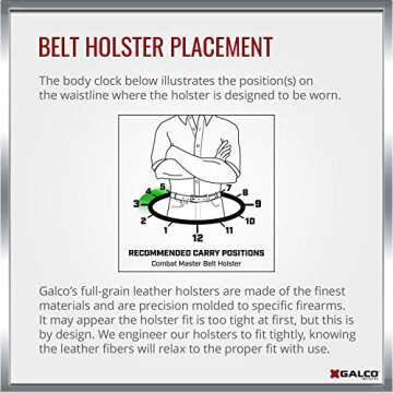Galco Combat Master Holster for 1911 - Premium Quality