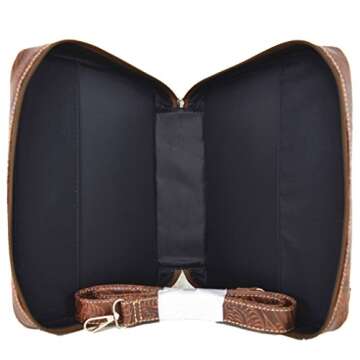 Western Bling Rhinestone Cross Bible Cover Messenger Bag