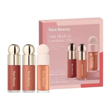 Rare Beauty Limited Edition Mini Blush & Luminize Trio - Beloved - Virtue - Enliven - Gift-Ready