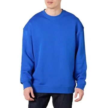 Amazon Essentials Men's Oversized-Fit Crewneck Sweatshirt - Bright Blue & More