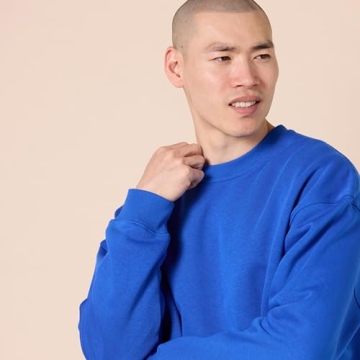 Amazon Essentials Oversized-Fit Crewneck Sweatshirt in Blue