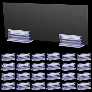 OIIKI 50PCS Self Adhesive Sneeze Guard Holder for Premium Display Solutions