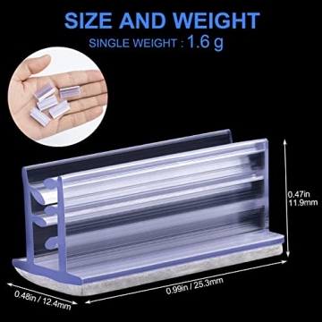 OIIKI Self Adhesive Sneeze Guard Holder - 50PCS for Displays