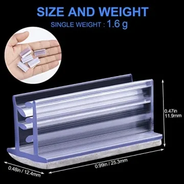 OIIKI Self Adhesive Sneeze Guard Holder - 50PCS for Displays