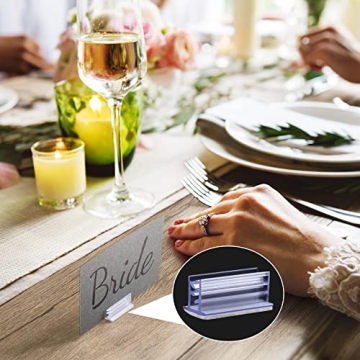 OIIKI Self Adhesive Sneeze Guard Holder - 50PCS for Displays