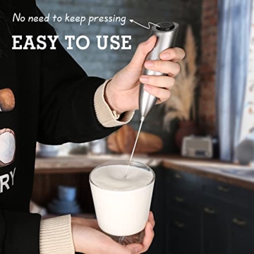 Handheld Milk Frother for Easy Cafe-Quality Drinks