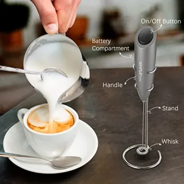 Handheld Milk Frother for Easy Cafe-Quality Drinks