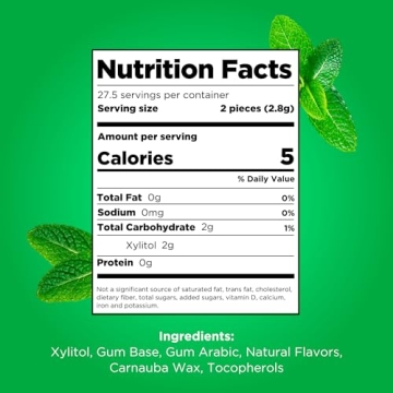 PUR Gum - Xylitol & Spearmint Chewing Gum, 3 Packs