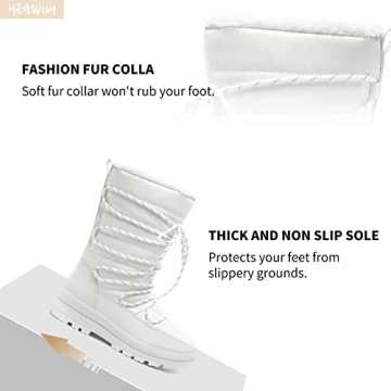 HEAWISH Women Winter Snow Boots - Stylish & Warm Footwear