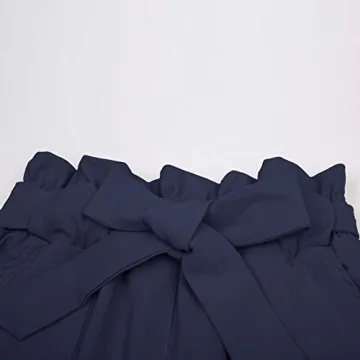 GRACE KARIN Women's Slim Casual Cropped Paper Bag Waist Pants