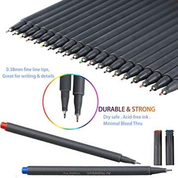 ai-natebok 36 Colored Fineliner Pens for All Projects