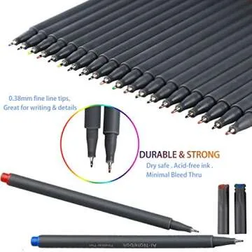 ai-natebok 36 Colored Fineliner Pens for All Projects