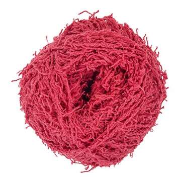RED HEART Scrubby Cotton Yarn, Coral