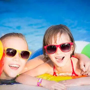 Chinco 14 Pieces Kids Safety ID Bracelets Reusable Identification Wristband Name Tag Child Bracelet Waterproof ID Band Children Wristband for Boys and Girls