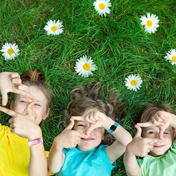 Chinco 14 Pieces Kids Safety ID Bracelets Reusable Identification Wristband Name Tag Child Bracelet Waterproof ID Band Children Wristband for Boys and Girls