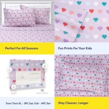 1500 Supreme Kids Bed Sheet Collection - Colorful Comfort
