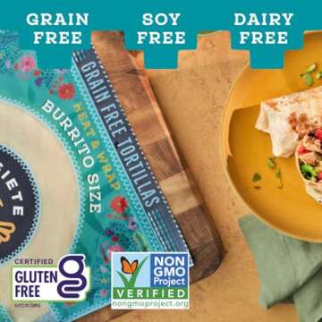 Siete Burrito-Size 11-Inch Tortillas | Grain-Free Burrito Wraps | Pack of 1