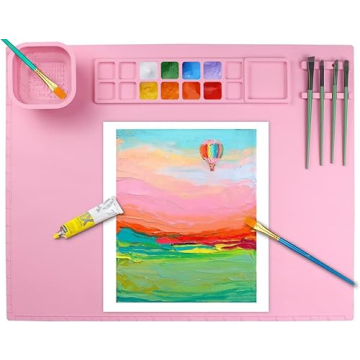 Queceuy Silicone Painting Mat for Creative Projects