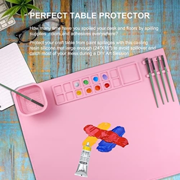 Queceuy Silicone Painting Mat for Creative Projects