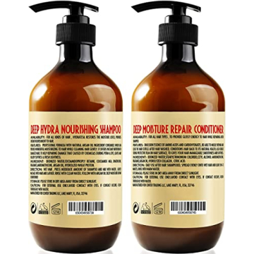 Moisturizing Argan Oil Shampoo and Conditioner Set - Sulfate Free