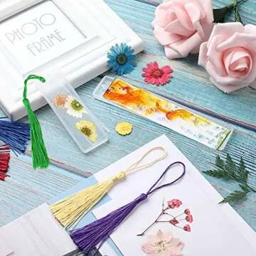 FEBSNOW 20PCS Bookmark Resin Mold Set for DIY