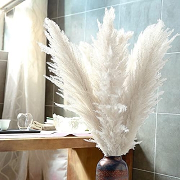 EZDC Natural 46 Inch Pampas Grass Stems for Stylish Home Decor