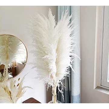 EZDC Natural 46 Inch Pampas Grass Stems for Stylish Home Decor