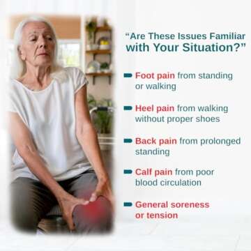 Acupressure Massage Slippers with Earth Stone, Wellness Gifts Therapeutic Reflexology Sandals for Pl...