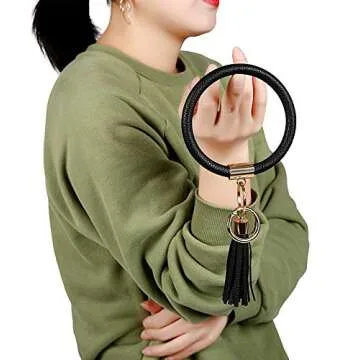 Stylish Hands-Free Key Ring Bracelets for Easy Access