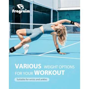 Ankle Weights, 2 Lbs X 2 Wrist Leg Arm Weights for Women, Kids and Men, Comfortable and Soft, Pretty Sturdy, Perfect for Dancing, Running, Walking, Fitness, Workout, Physical Therapy