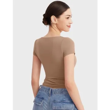 Trendy PUMIEY Sweetheart Neck Top for Summer