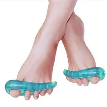Gel Toe Separator Rubber Toe Stretchers Toe Spacers Used for Cushioning and Relieve Bunion Pain Toe Straightener Achilles Stretcher for Men and Women (1 Pair)