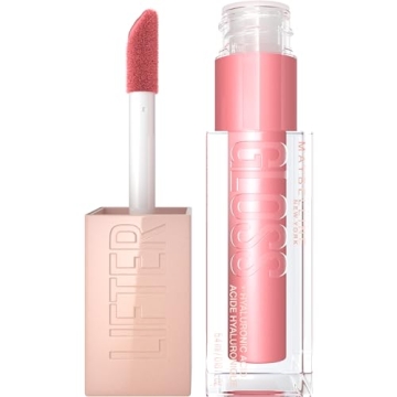 Maybelline Lifter Gloss: Hydrating Lip Gloss with Hyaluronic Acid in Silk Warm Mauve, 0.18 Ounce