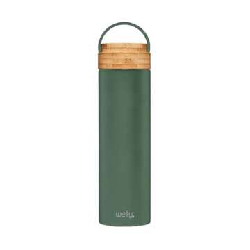 Welly Traveler 20oz | Vacuum Insulated & Infusing Stainless Steel Water Bottle | Triple Wall, Wide Mouth, BPA Free (Sage)