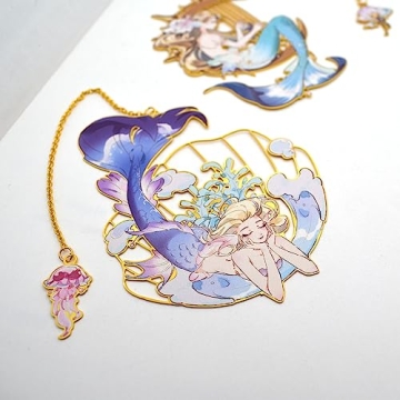BLBMH Unique Mermaid Bookmarks for Book Lovers