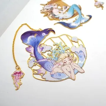 BLBMH Unique Mermaid Bookmarks for Book Lovers