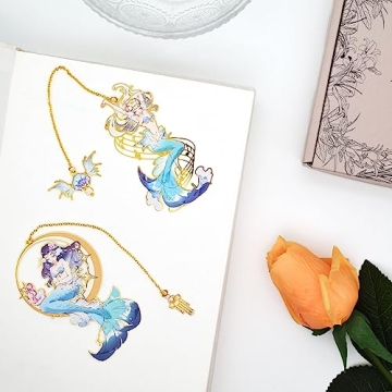 BLBMH Unique Mermaid Bookmarks for Book Lovers
