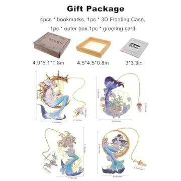 BLBMH Unique Mermaid Bookmarks for Book Lovers