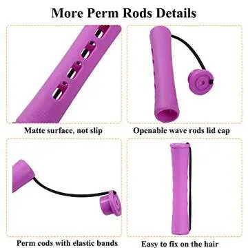 80pcs Perm Rods Set for Beautiful Curls and Waves