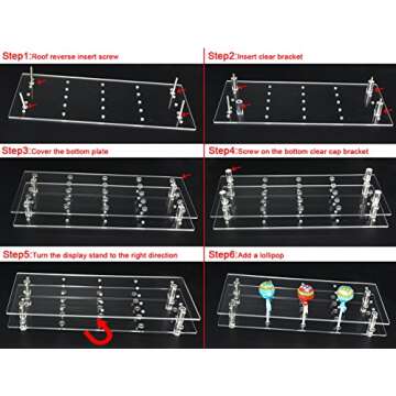 MENGCORE 25 Hole Acrylic Cake Pop Lollipop Display Stand Holder for Weddings Baby Showers Birthday Parties Anniversaries Halloween Candy Decorative (25 Hole)