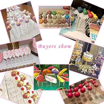 MENGCORE 25 Hole Acrylic Cake Pop Lollipop Display Stand Holder for Weddings Baby Showers Birthday Parties Anniversaries Halloween Candy Decorative (25 Hole)