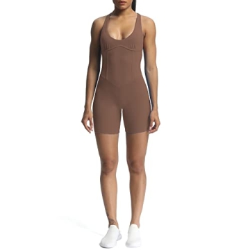 Aoxjox Workout Rompers - Stylish Cross Back Jumpsuit