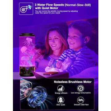 Jellyfish Lamp Bluetooth Speaker with 7 Colors & Modes